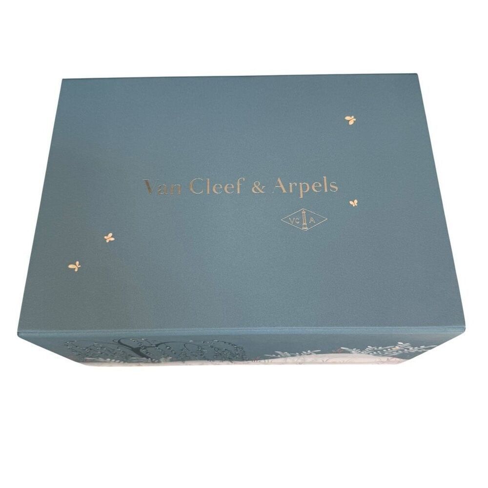 Authentic Van Cleef & Arpels Holiday Drawer Gift Box w/ Mini Gift Bag 11x8x6 - Picture 3 of 9
